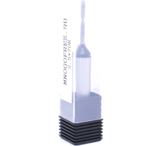 Сверло присадочное монолитное глухое KJ1-10202R (2.5х70 мм; хв-к 10 мм; правое вращение) МНОГОФРЕЗ 6655