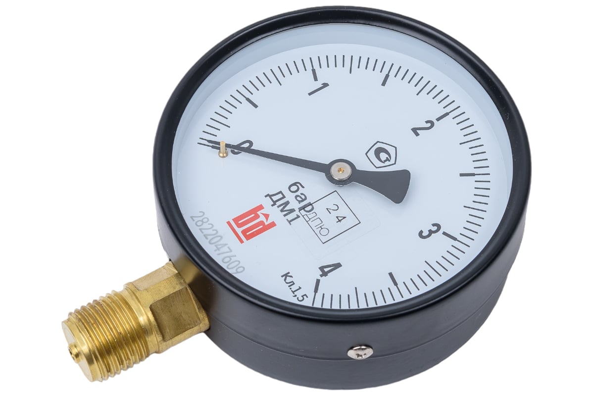 Манометр ДМ 1 Т2 100 Р (0-4) бар, кл.1.5, G1/2" BD 1151100017
