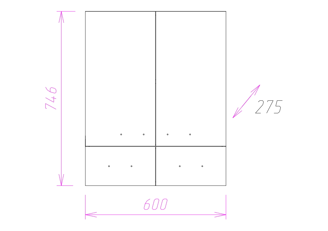 Шкаф навесной Onika Кредо 60 см с ящиками, белый, 306004