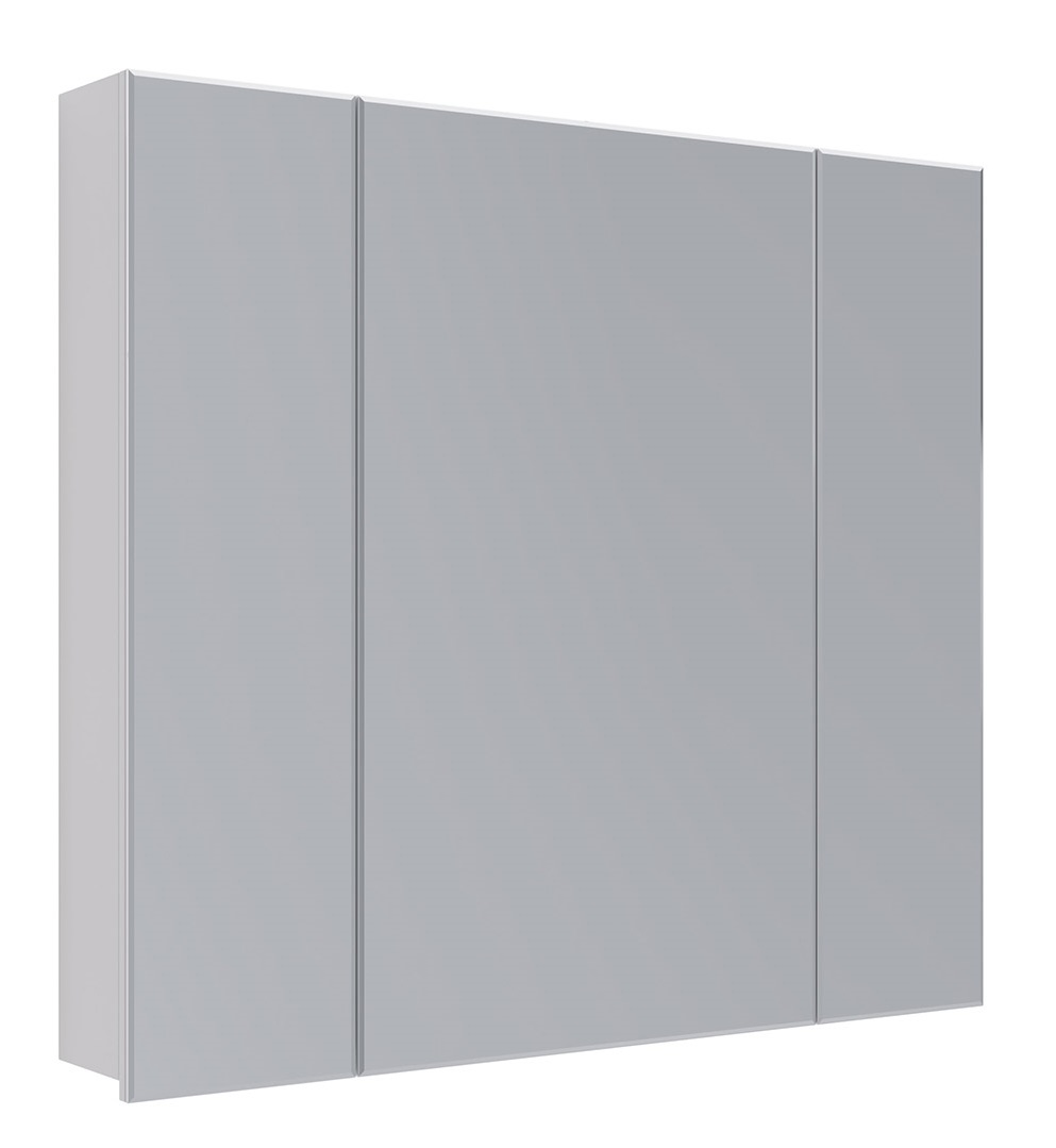 Зеркальный шкаф Lemark Universal 90x80 LM90ZS-U, белый глянец