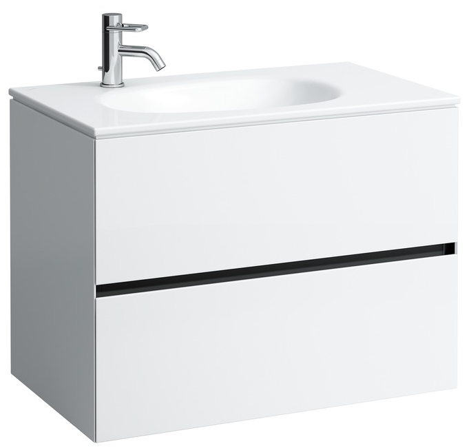 Мебель для ванной Laufen Palomba 80 см 2 ящика, белый