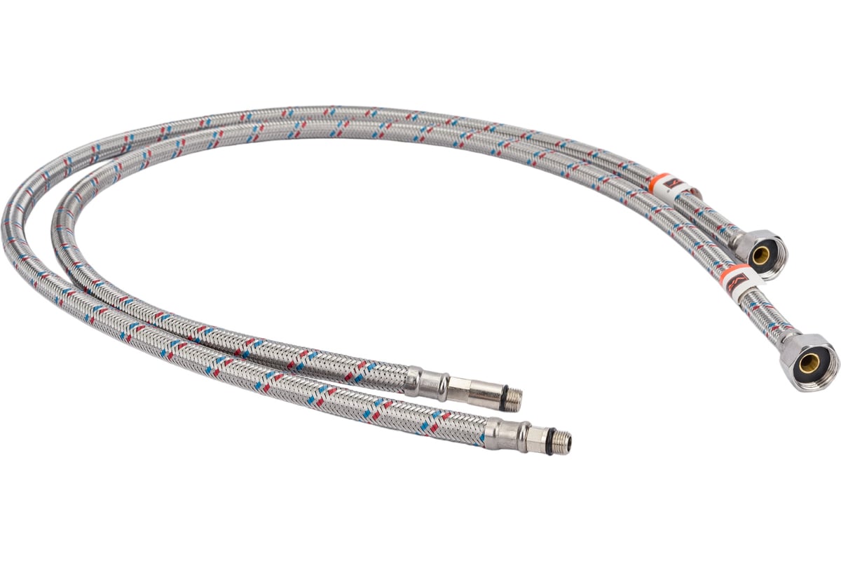 Подводка к смесителю (пара; 1.0 м; 1/2F-M10) VRT 521797