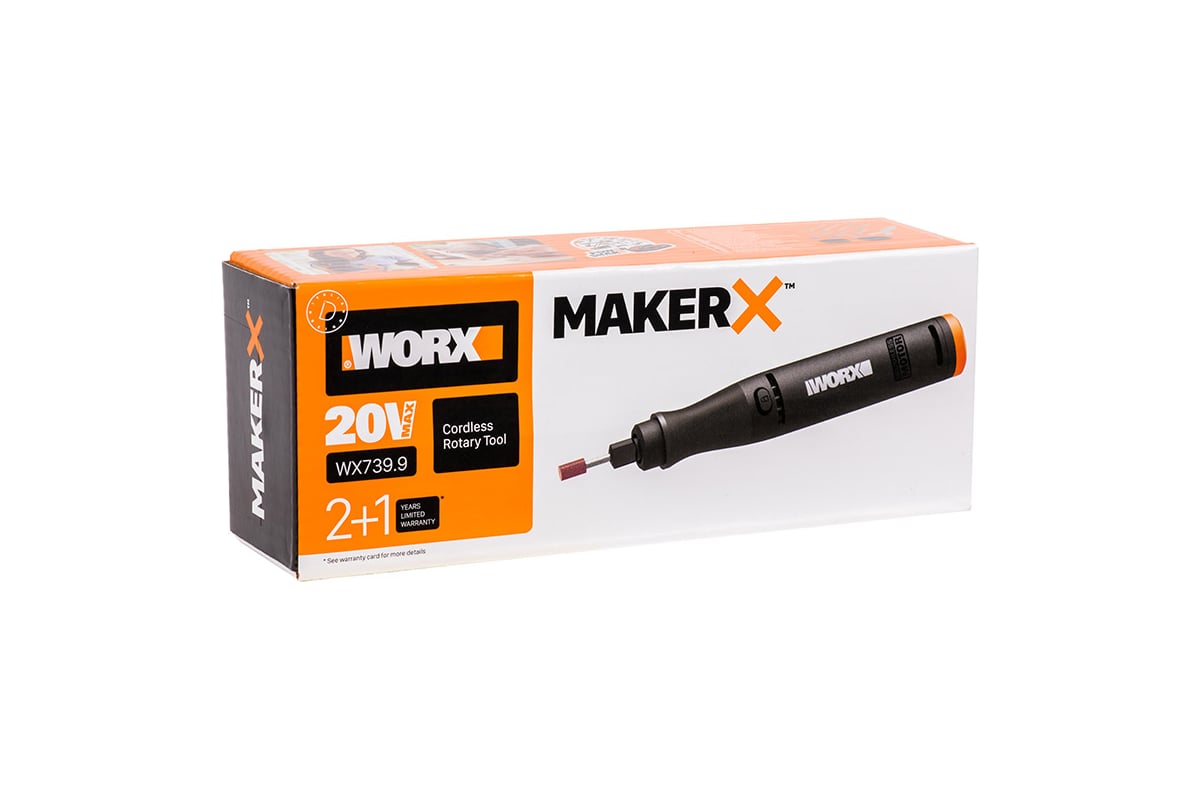 Аккумуляторная гравировальная машинка Worx 20 В, без АКБ и ЗУ WX739.9