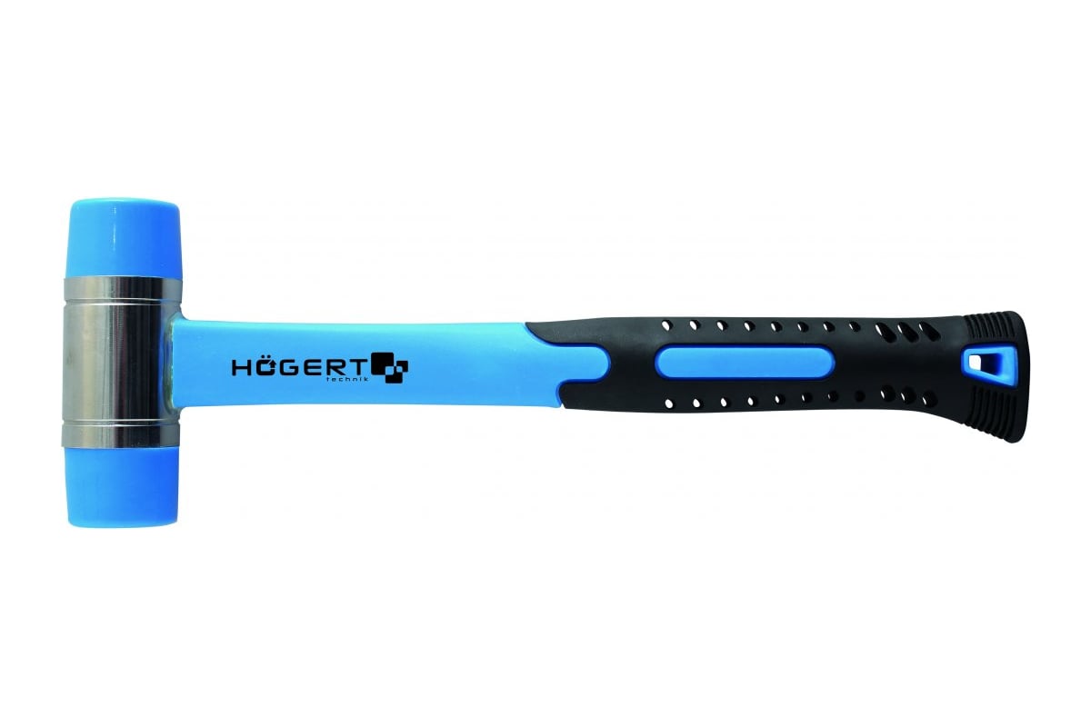 Рихтовочный молоток Hoegert Technik 600 г, с рукояткой из стекловолокна HT3B048
