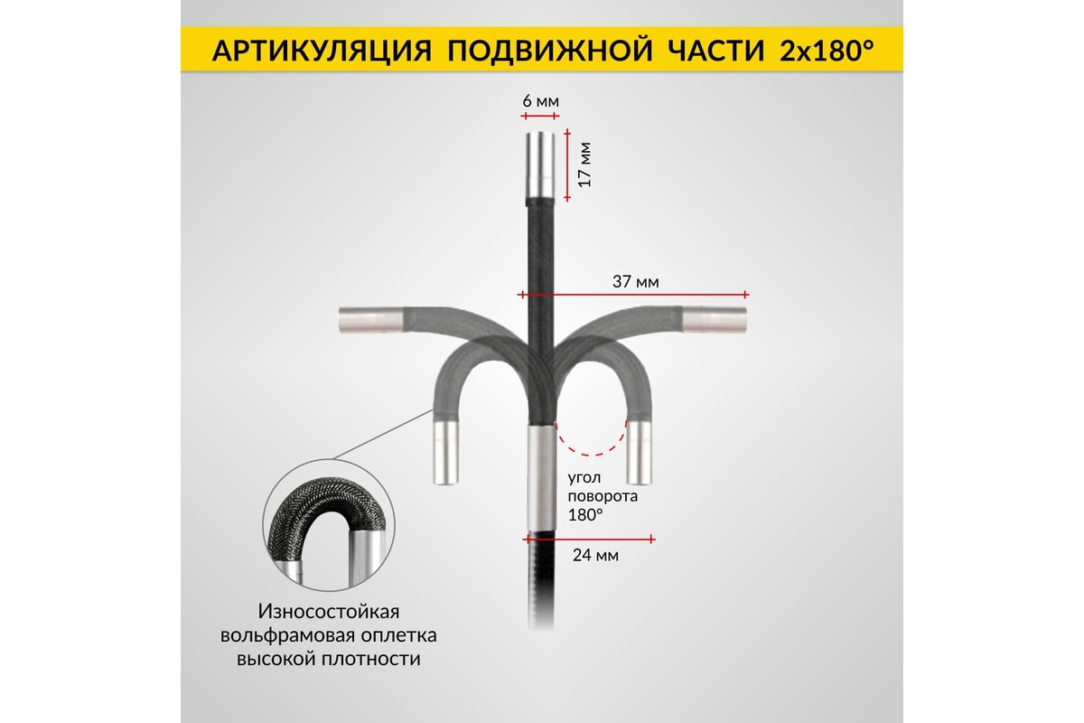 Управляемый видеоэндоскоп iCartool экран 5", 2 Мп, 1920x1080, 1 м, 6 мм, 360 IC-V200C