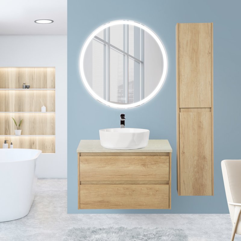 Столешница BelBagno 80 см KEP-80-MCO, Marmo Crema Opaco