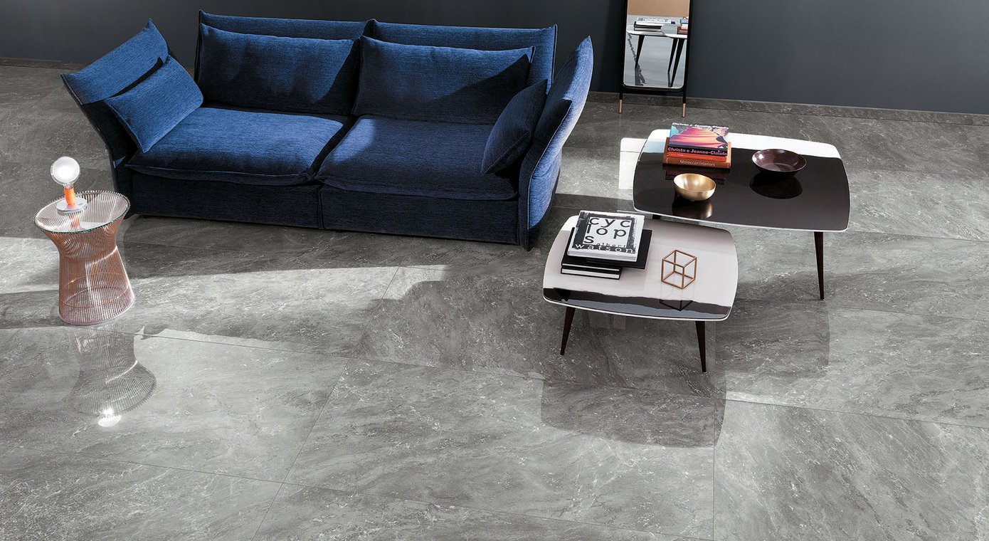 Керамогранит Fap Ceramiche Roma Diamond Grigio Superiore Brillante 80x160 см, fPVQ