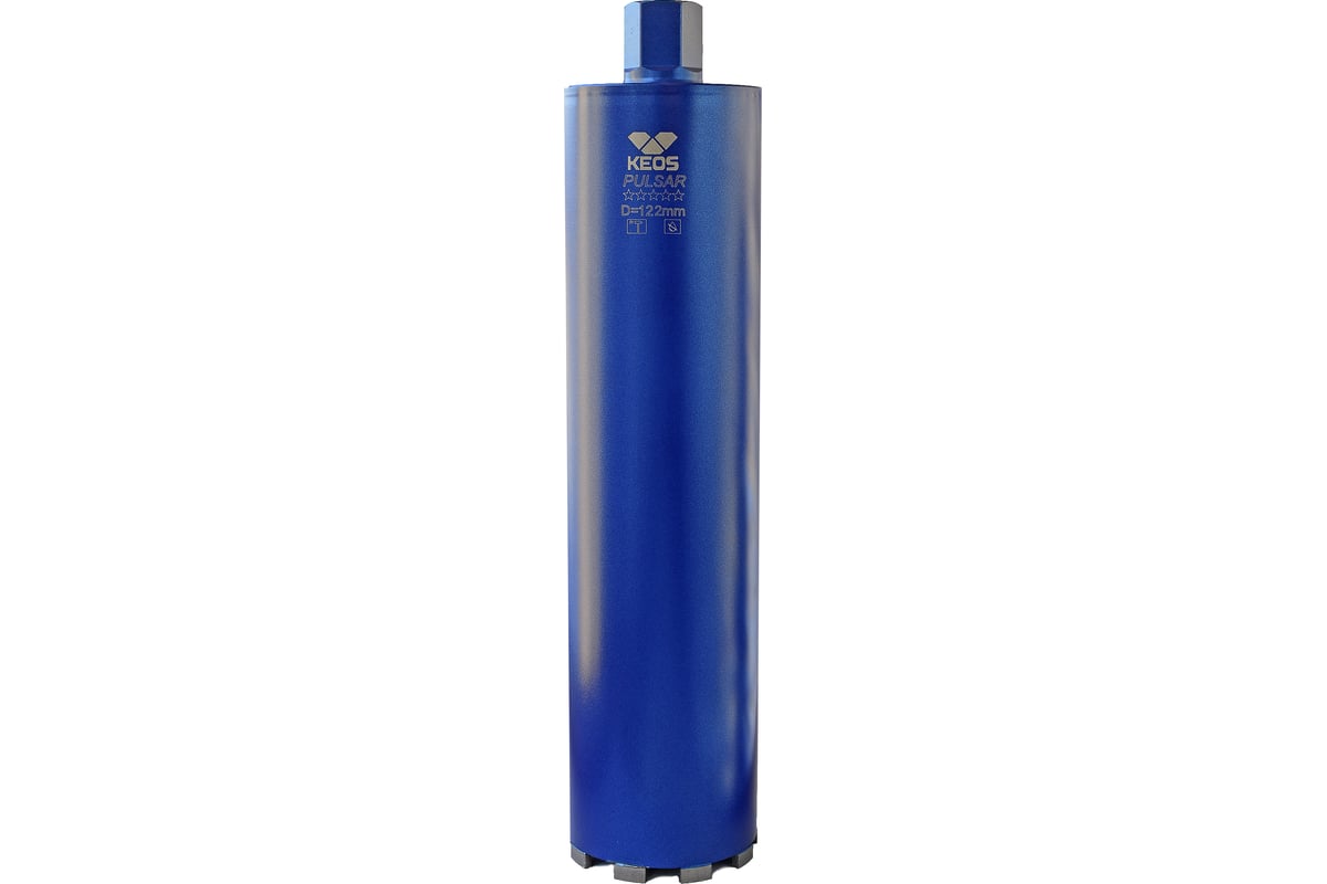 Коронка алмазная с микроударом PULSAR 122/450 мм, 1 1/4" KEOS DCL122.450