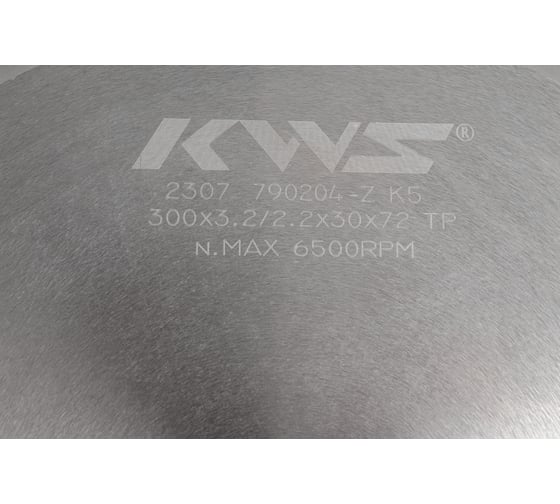 Пильный диск KWS 300х30х3.2х72T TP K5 01050-3003032072TP