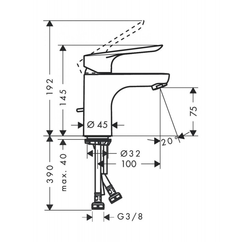 Душевой набор Hansgrohe Logis E SetLogisE70A (71177000+71415000+26532400)