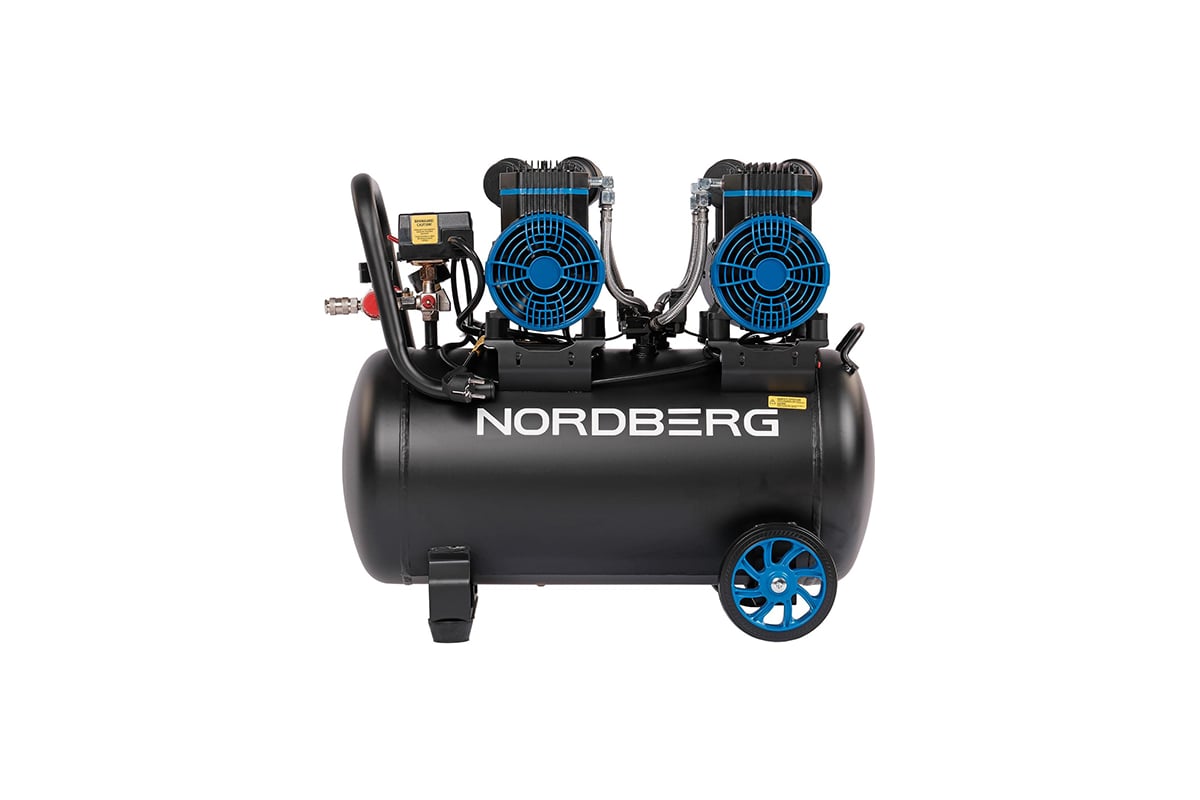 Компрессор безмасляный Nordberg 220В, ресив. 50л, 500 л/мин NCEO50/500