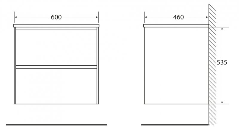 Мебель для ванной BelBagno Pietra 60 см, Stone