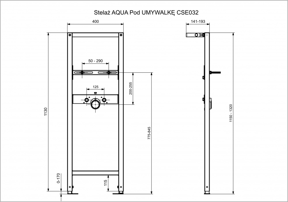 Инсталляция для биде Cersanit Aqua 63385