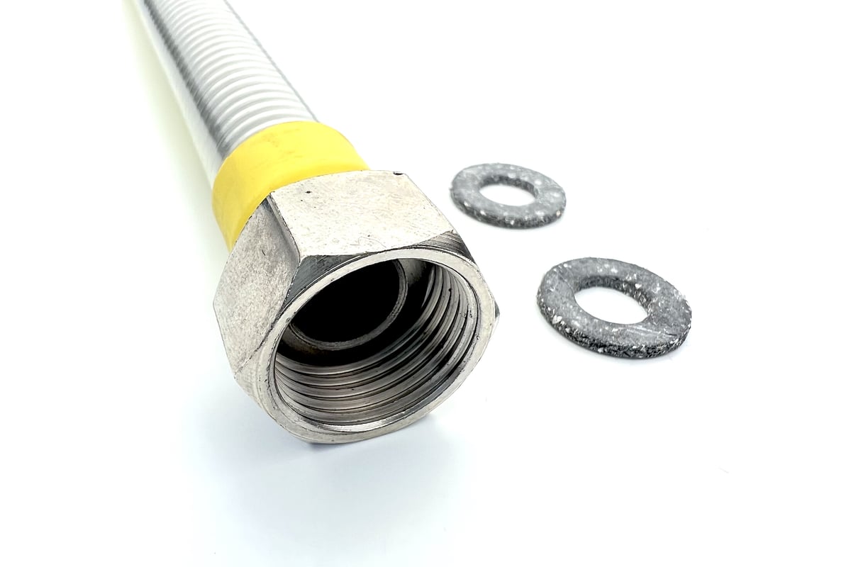 Сильфон для газа TUBOFLEX в оплетке ПВХ, 1/2", 0,6 м ВР/ВР 4829398