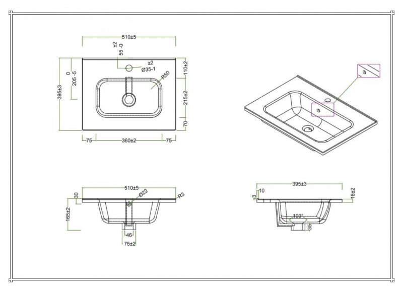 Мебель для ванной BelBagno Kraft 39-500 50 см Cemento Grigio