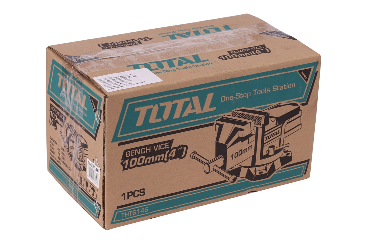 Слесарные тиски с наковальней Total THT6146