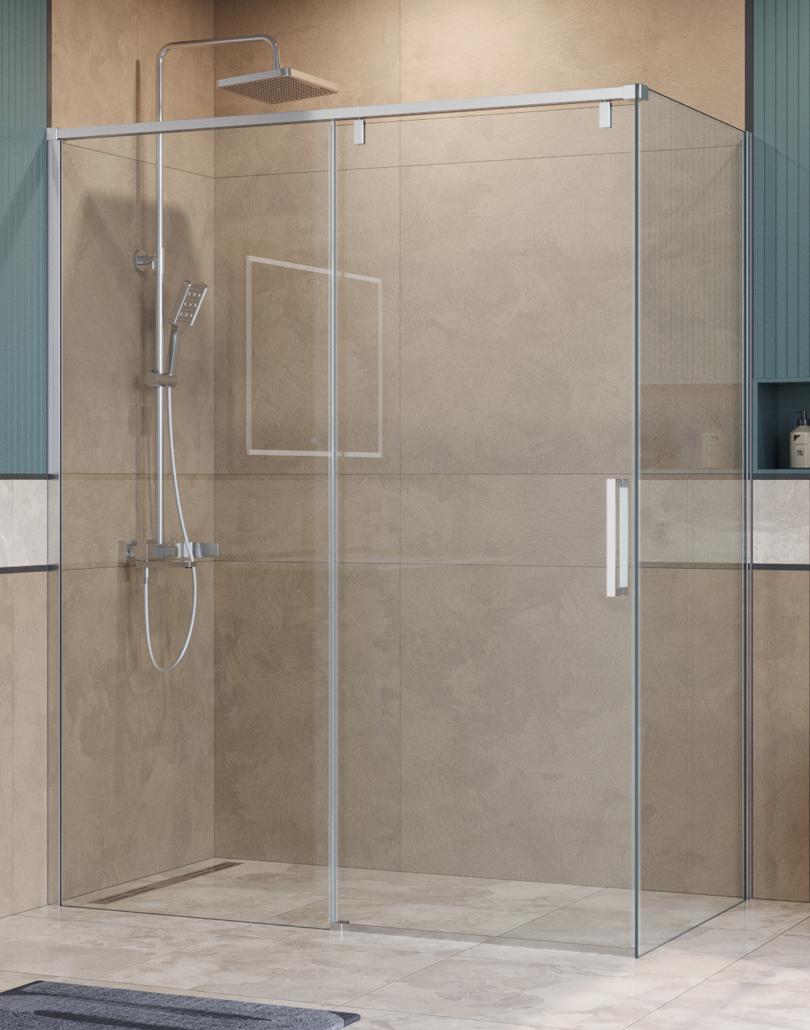 Душевой уголок BelBagno SOFT_CLOSE-1-AH-1-160/80-C-Cr 160x80 прозрачный, хром Душевой уголок BelBagno SOFT_CLOSE-1-AH-1-160/80-C-Cr 160x80 прозрачный, хром