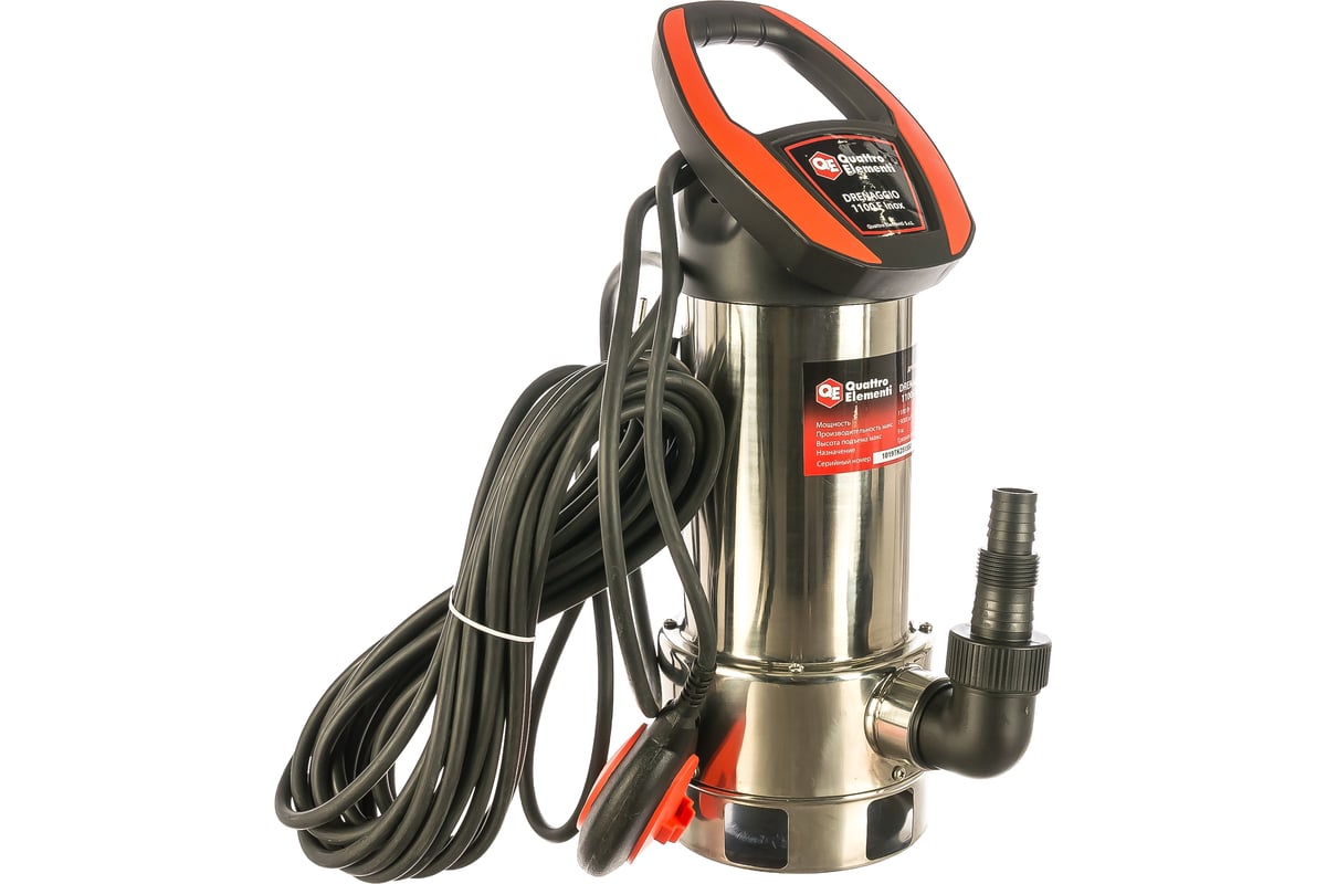 Дренажный насос Quattro Elementi Drenaggio 1100 F Inox 770-742