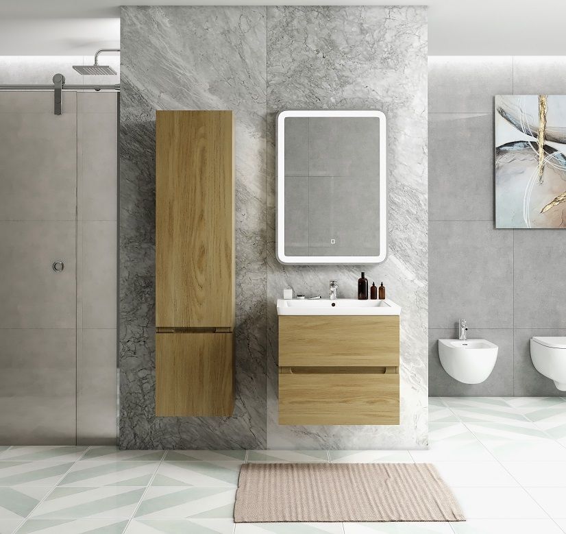 Мебель для ванной Art&Max Techno 70 см дуб мадейра янтарь