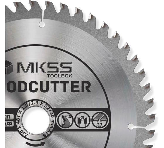 Диск пильный по дереву MKSS Toolbox Woodcutter WC2300 230x48Тх32/30 мм WC23004832