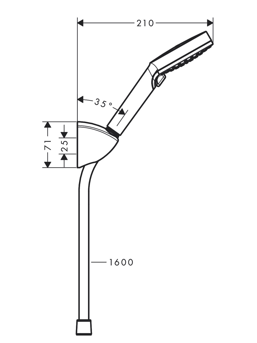 Душевой набор Hansgrohe Vernis Blend 26273000 хром