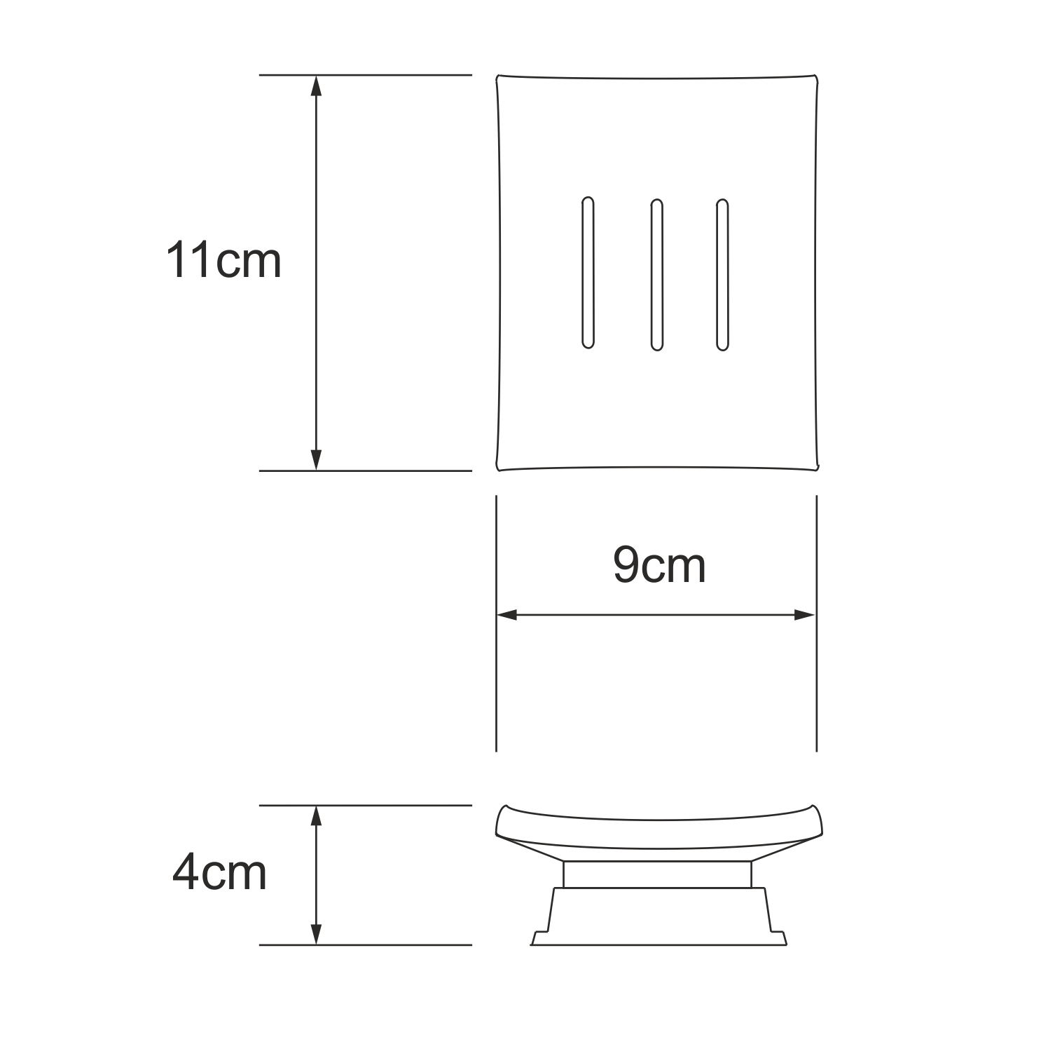 Мыльница WasserKRAFT Amper K-5429 хром