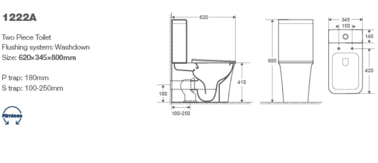 Унитаз компакт Cerutti Arno CT7838 безободковый, с микролифтом