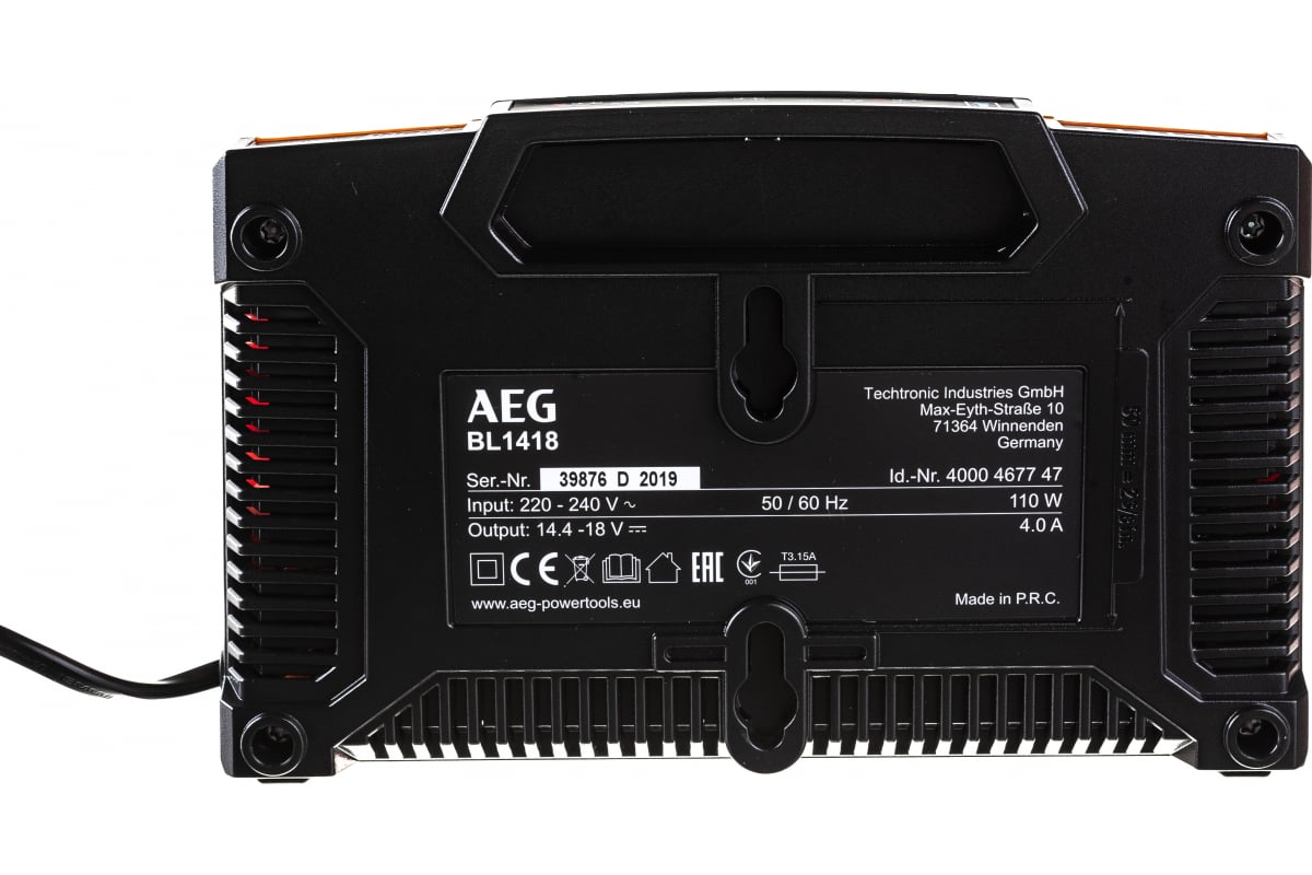 Бесщеточная угловая шлифмашина AEG BEWS 18-115BL LI-502C 4935464418