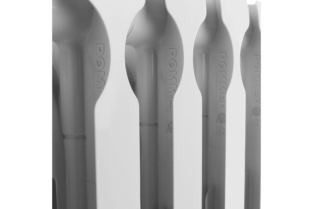 Биметаллический радиатор Rommer Optima BM 500 8 секций RAL9016 89572