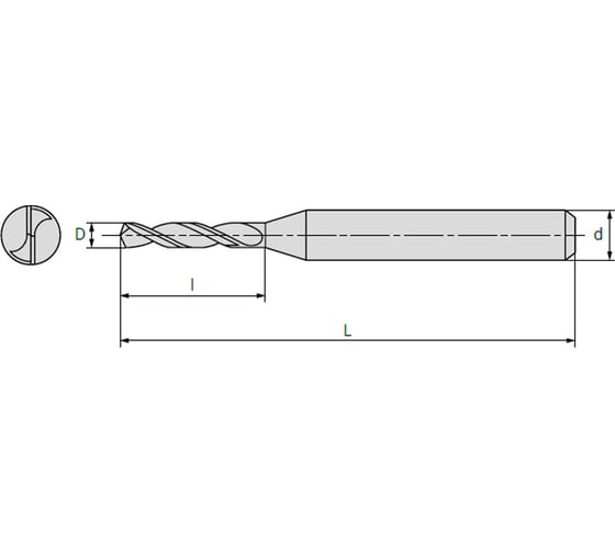 Сверло по металлу D10-5a-0135 1.35х10х38 мм, хв-к 3 мм АКСИС 00001801312