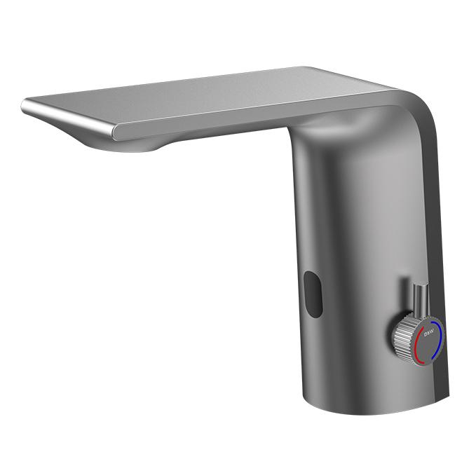 Смеситель для раковины Black&White Gravity GS-7101-GM сенсорный, оружейная сталь