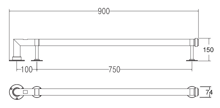 Полотенцесушитель электрический Margaroli Arcobaleno 616 золото 616GOB-900