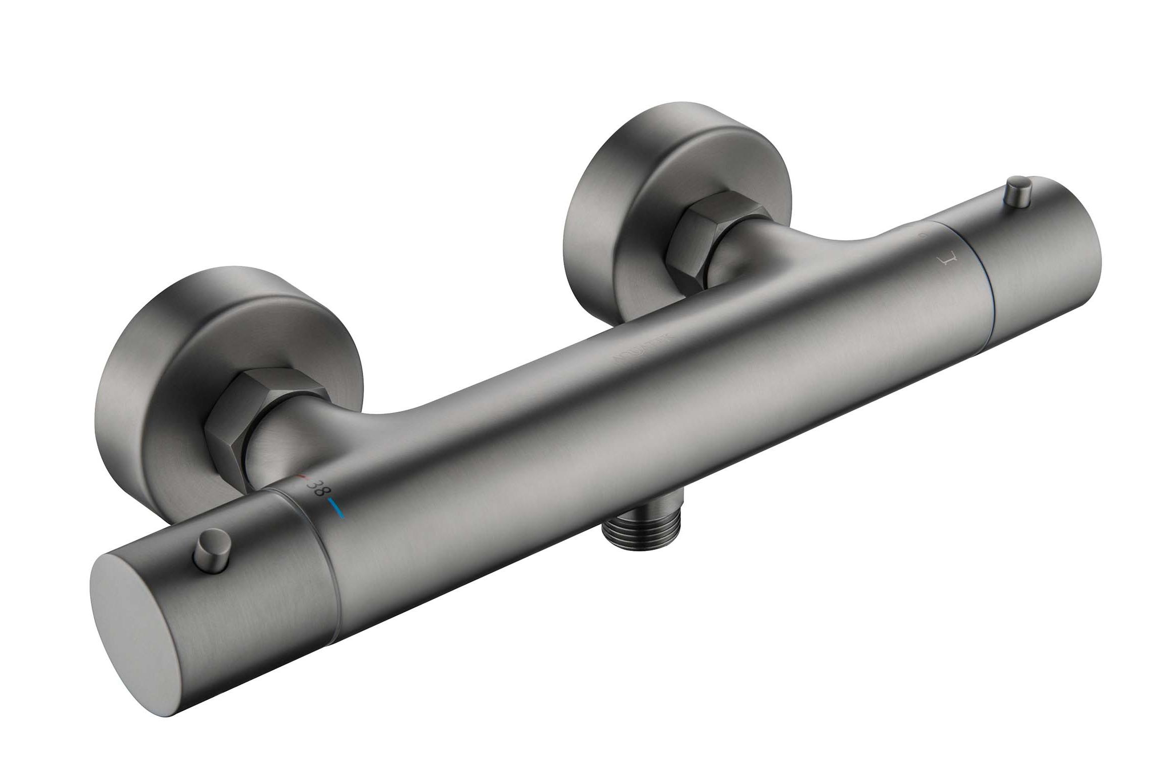 Смеситель для душа Aquatek Европа AQ1363BGM термостат, оружейная сталь