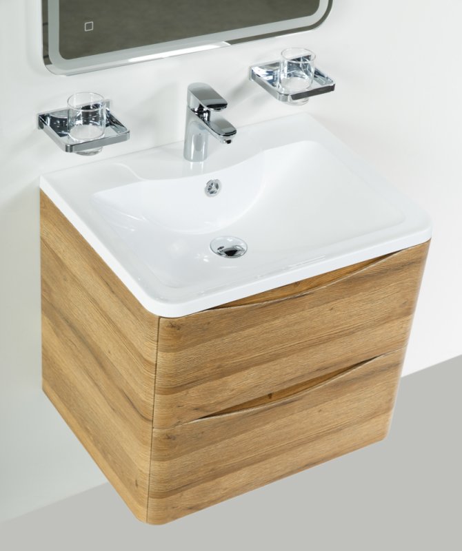 Мебель для ванной BelBagno Acqua 60 см подвесная, Rovere Rustico