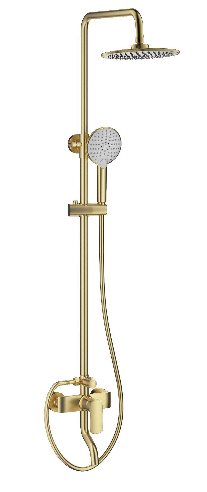 Душевая стойка Wonzon&Woghand Line WW-AE3354-BG брашированное золото