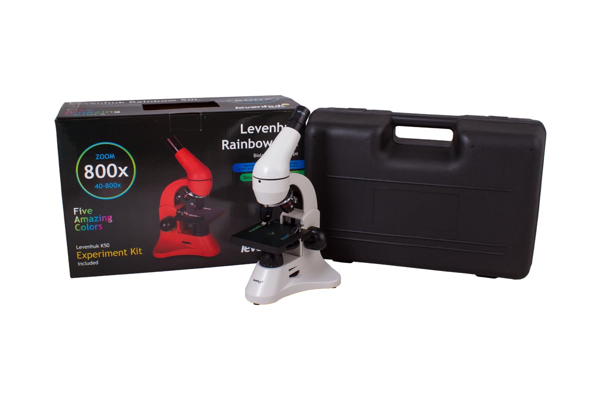 Микроскоп Levenhuk Rainbow 50L Moonstone\Лунный камень 69046