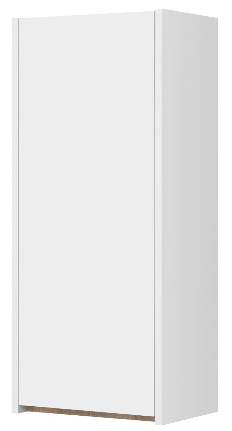 Шкаф подвесной Акватон Марти 35 см дуб эндгрейн, белый