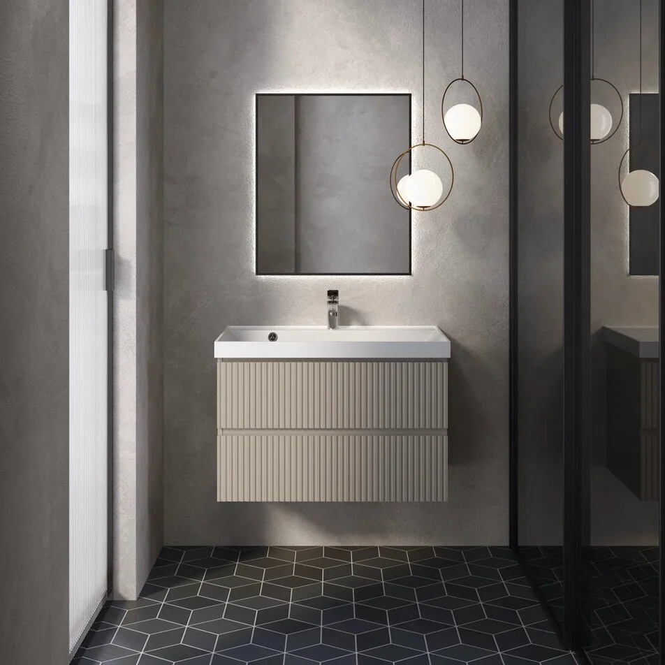 Мебель для ванной AQUAme S1 80 см бежевый