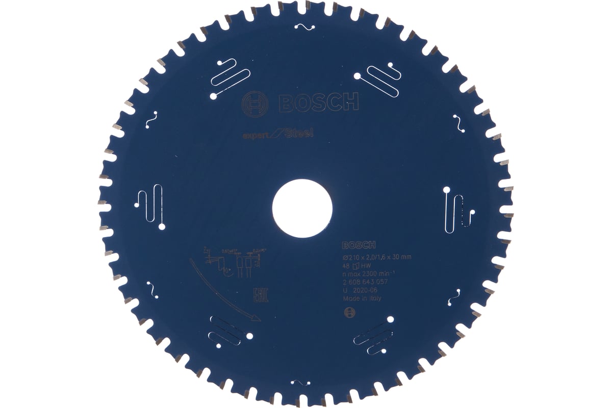 Диск пильный Expert for Steel (210x30 мм; 48T) Bosch 2608643057