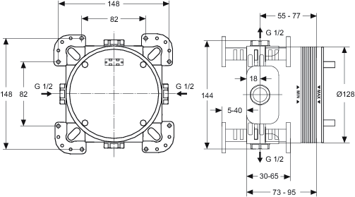 Смеситель для ванны Ideal Standard Melange A4720AA