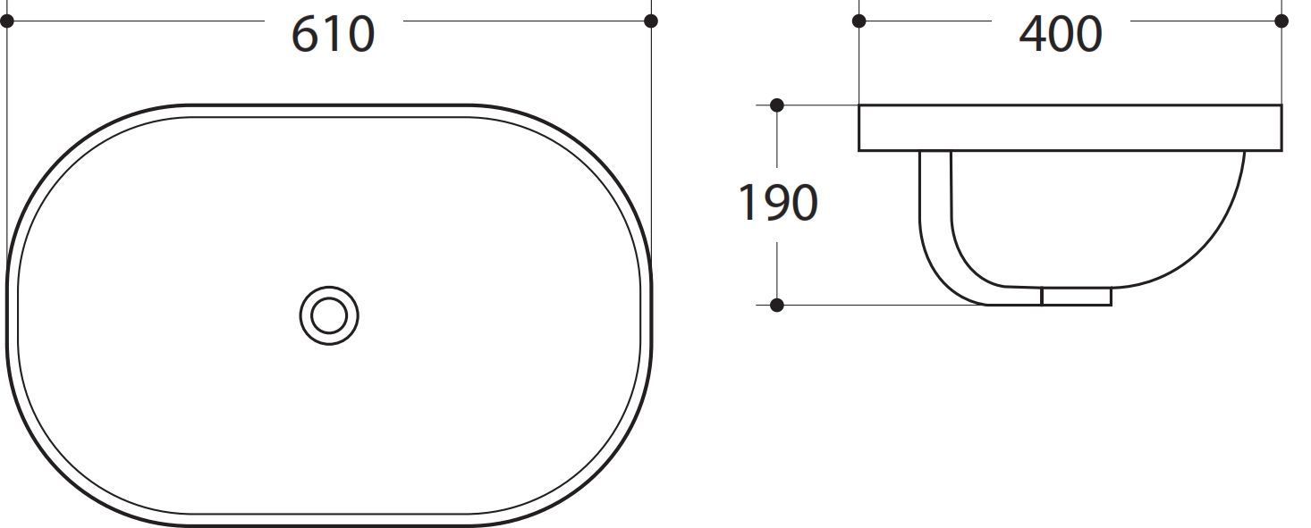 Раковина Art&Max AM-5006-C 61 см