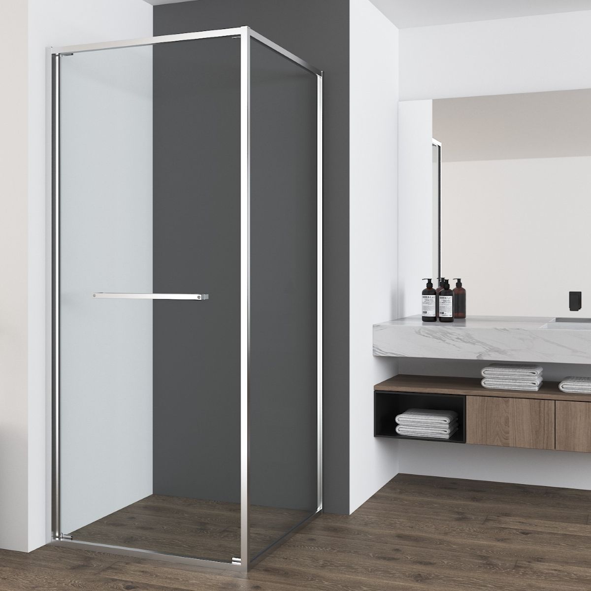 Душевой уголок Vincea Tesi VSRW-7TS9090CL 90x90 хром, прозрачное Душевой уголок Vincea Tesi VSRW-7TS9090CL 90x90 хром, прозрачное