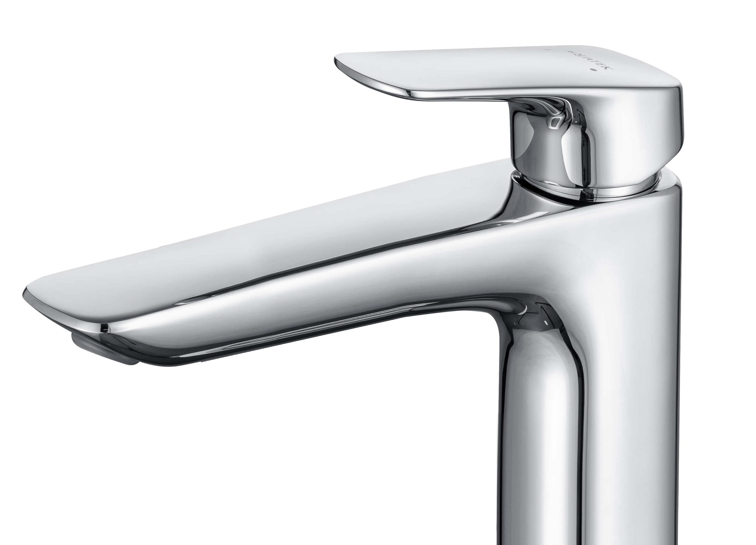 Смеситель для раковины Aquatek Вега AQ1005CR донный клапан, хром
