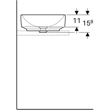 Раковина Geberit VariForm 40 см 500.768.01.2