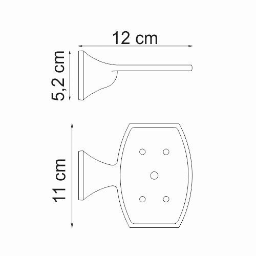 Мыльница-решетка WasserKRAFT Wern K-2569