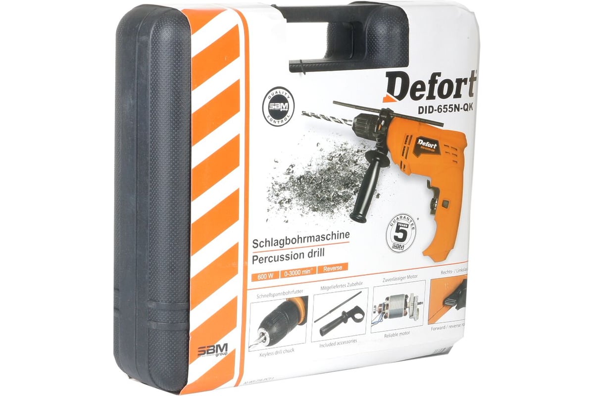 Ударная дрель Defort DID-655N-QK 53728366