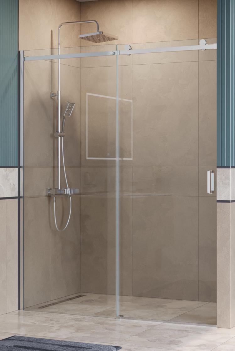 Душевая дверь BelBagno SOFT_CLOSE-2-BF-1-160-C-Cr 160x200 прозрачная, хром