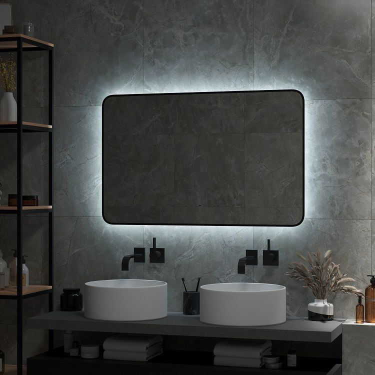 Зеркало Art&Max Siena 100x70 с подсветкой, AM-Sie-1000-700-DS-F