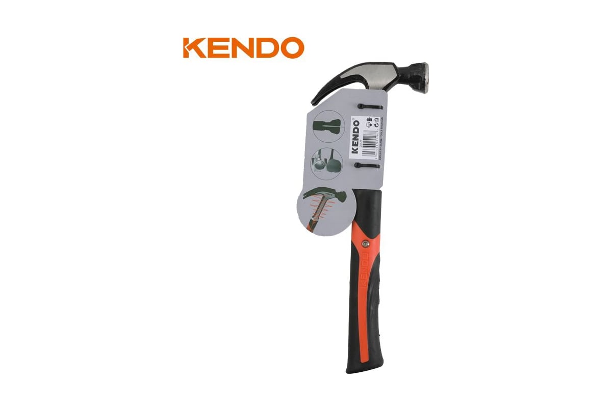 Молоток-гвоздодер KENDO 450 г 25126