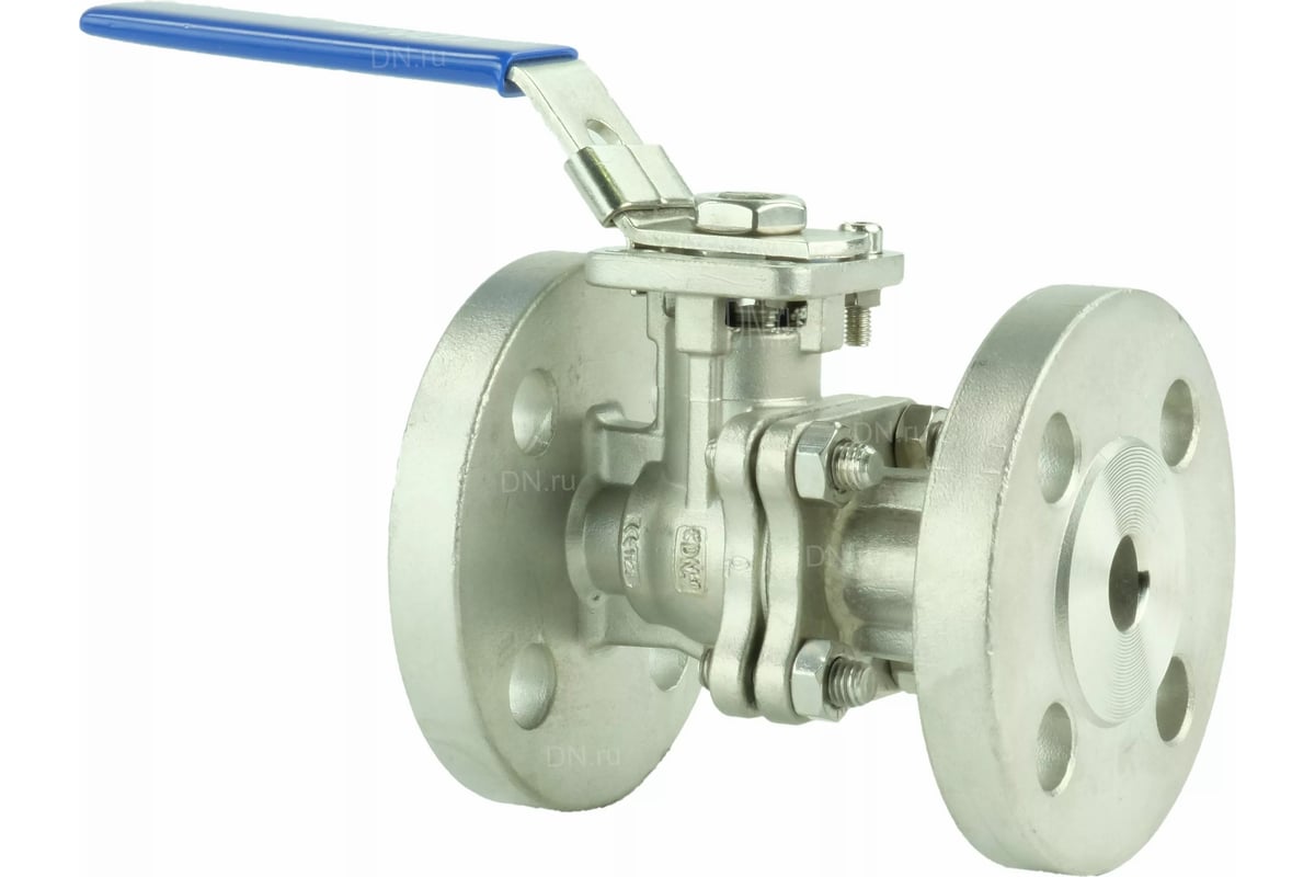 Шаровый кран DN.ru КШФП.316.200 Ду20 Ру40 с ISO-фланцем и рукояткой D160-04827